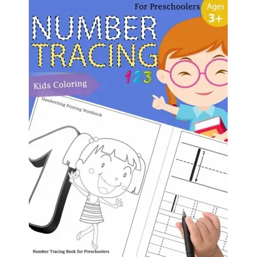 Number Tracing Book for Preschoolers: Number tracing books for kids ages 3-5, Number tracing workbook, Number Writing Practice Book, Number Tracing Bo