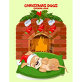Christmas Dogs Coloring Book 1