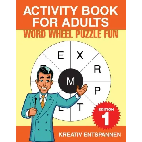 Activity Book for Adults - Word Wheel Puzzle Fun Edition 1