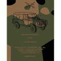 Repair Parts Scale, Truck, Utility, Lightweight, MC2, 4x4, Land Rover Model 110 (Base Scale)