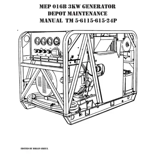 MEP 016B 3KW Generator Depot Maintenance Manual TM 5-6115-615-24P