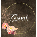 Guest Book: Watercolor Flowers Brown Rustic Hardcover Guestbook Blank No Lines 64 Pages Keepsake Memory Book Sign In Registry for a Wedding Birthday A