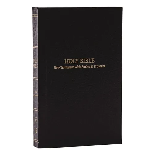 KJV Holy Bible: Pocket New Testament with Psalms and Proverbs, Black Softcover, Red Letter, Comfort Print: King James Version