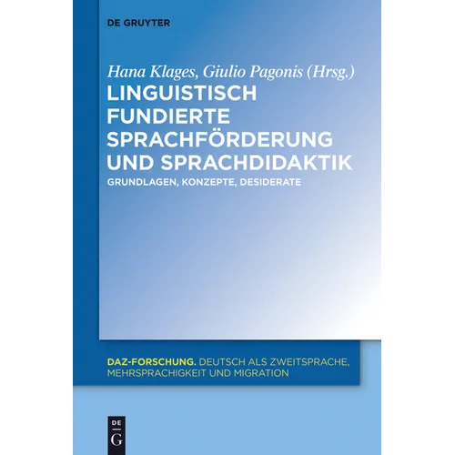 Linguistisch fundierte Sprachförderung und Sprachdidaktik