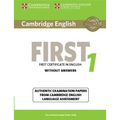 Cambridge English First 1 for Revised Exam from 2015 Student's Book Without Answers: Authentic Examination Papers from Cambridge English Language Asse