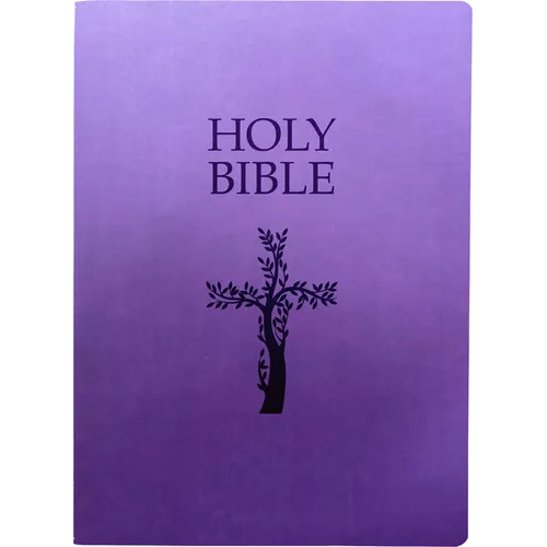 KJV Holy Bible, Cross Design, Large Print, Royal Purple Ultrasoft: (Red Letter, 1611 Version)