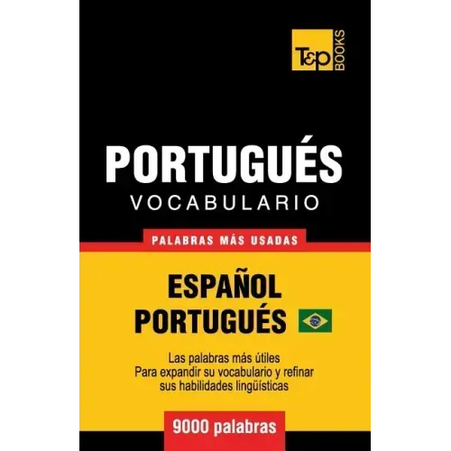 Vocabulario Español-Portugués Brasilero - 9000 palabras más usadas