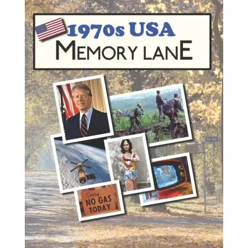 1970s USA Memory Lane: large print book for dementia patients