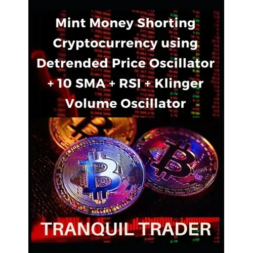 Mint Money Shorting Cryptocurrency using Detrended Price Oscillator + 10 SMA + RSI + Klinger Volume Oscillator