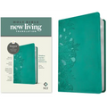 NLT Thinline Center-Column Reference Bible, Filament Enabled (Leatherlike, Peony Rich Teal, Red Letter)