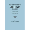 Some Prominent Virginia Families. Four Volumes in Two. Volumes I-II