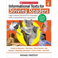 Informational Texts for Striving Readers: Grade 4: High-Interest Nonfiction Passages with Comprehension Questions