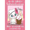 To My Lovely Granddaughter: Happy Valentine's Day! Coloring Card