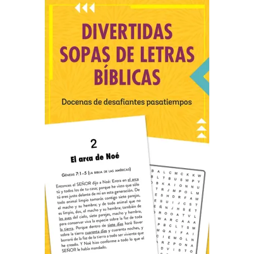 Divertidas Sopas de Letras Bíblicas: Docenas de Desafiantes Pasatiempos