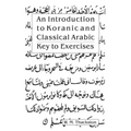 An Introduction to Koranic and Classical Arabic: Key to Exercises