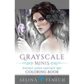 Grayscale Minis - Pocket Sized Fantasy Art Coloring Book