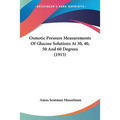 Osmotic Pressure Measurements Of Glucose Solutions At 30, 40, 50 And 60 Degrees (1915)