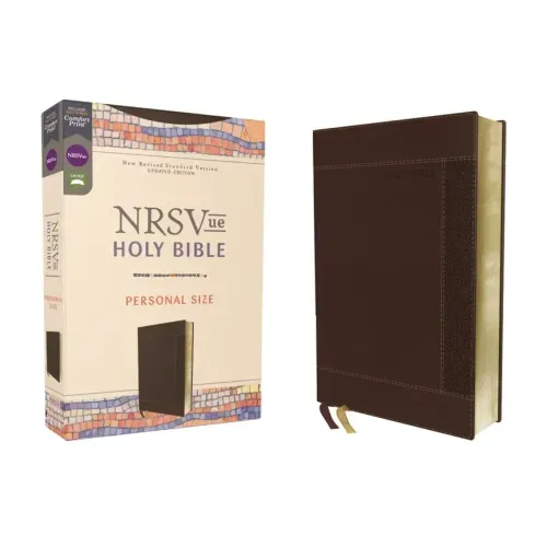 Nrsvue, Holy Bible, Personal Size, Leathersoft, Brown, Comfort Print