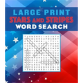 Large Print Stars and Stripes Word Search