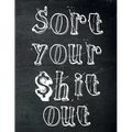 Sort Your $hit Out: Monthly Budget Planner (Undated - Start Any Time) Paycheck Bill Tracker (Budget Planning)