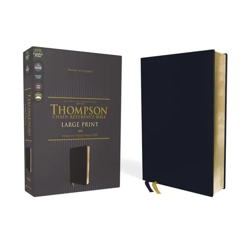 Nasb, Thompson Chain-Reference Bible, Large Print, Leathersoft, Navy, 1995 Text, Red Letter, Comfort Print
