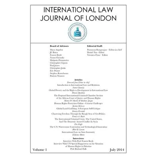 International Law Journal of London: Volume 1, Edition 1