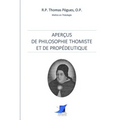 Aperçus de philosophie thomiste et de propédeutique