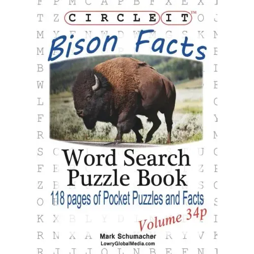 Circle It, Bison Facts, Pocket Size, Word Search, Puzzle Book