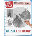 Animal Friendship: New Kind Of Stress Relief Coloring Book For Kids And Adults love Animals with Fun and Easy - Dots Lines Spirals Style