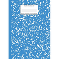 Marble Notebook A4: Blue Marble College Ruled Journal