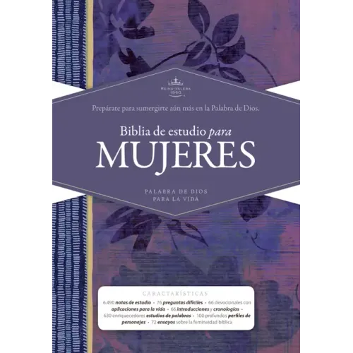 Rvr 1960 Biblia de Estudio Para Mujeres, Tapa Dura
