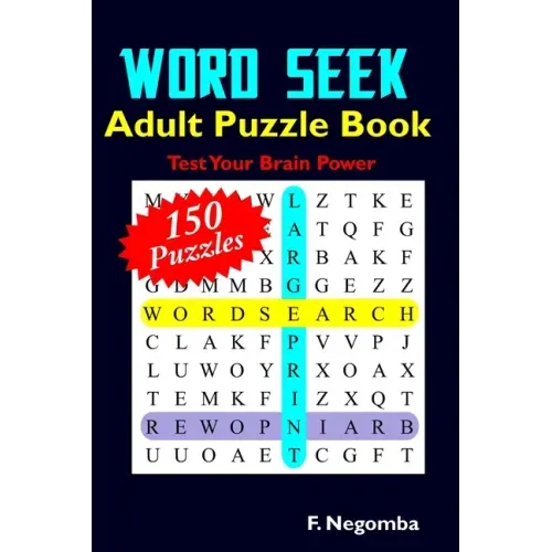 WORD SEEK Adult Puzzle Book - Paperback