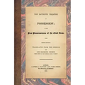 Von Savigny's Treatise on Possession: Or the Jus Possessionis of the Civil Law. Sixth Edition. Translated from the German by Sir Erskine Perry (1848)