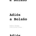 Adiós a Bolaño