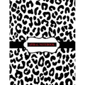 Spiral Notebook: Black and White Leopard Notebook, Spiral Journal/ Notebook with Blank Pages - Total 100 Pages Sheets, Size 8.5 x 11