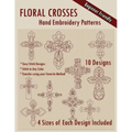 Floral Crosses Hand Embroidery Patterns
