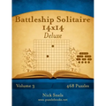 Battleship Solitaire 14x14 Deluxe - Volume 3 - 468 Logic Puzzles