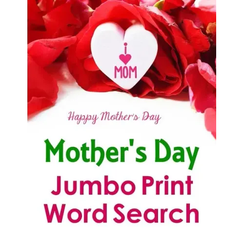 Mother's Day Jumbo Print Word Search