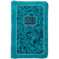 KJV Holy Bible Zip Turquoise