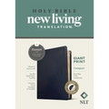 NLT Compact Giant Print Bible, Filament Enabled (Leatherlike, Navy Blue Cross, Indexed, Red Letter)
