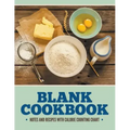 Blank Cookbook Notes And Recipes With Calorie Counting Chart