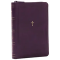 NKJV Compact Paragraph-Style Bible W/ 43,000 Cross References, Purple Leathersoft with Zipper, Red Letter, Comfort Print: Holy Bible, New King James V