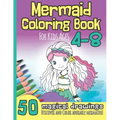 Mermaid Coloring Book for Kids Ages 4-8: 50 Magical Drawings I Discover and Color Adorable Mermaids I Kindergarten, Pre-School, Elemantary I Christmas