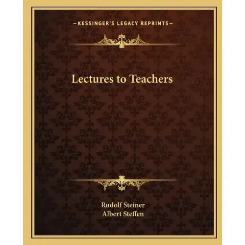 Lectures to Teachers