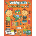 Variety puzzle book for kids age 8-12: Word Search, Sudoku, Trivia, Tic tac toe, Mazes and Coloring pages