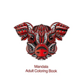 Mandala Adult Coloring Book: Coloring for adults with raccoons, crocodiles, squirrels and many other