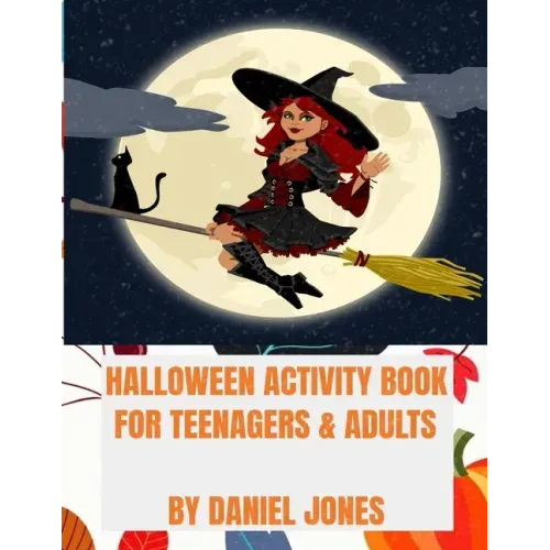 Halloween activity Book for Teenagers and Adults