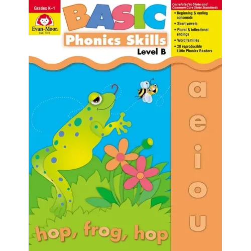 Basic Phonics Skills, Kindergarten - Grade 1 (Level B) Teacher Resource