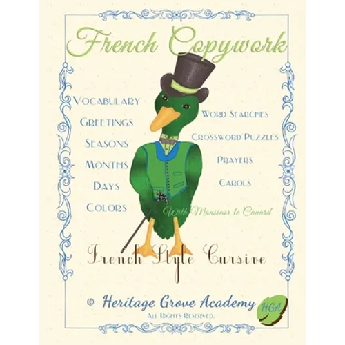 French Copywork: French Style Cursive