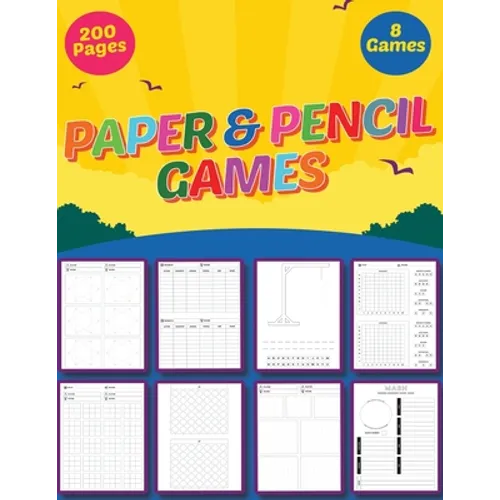 Pencil and Paper Games: Multiplayer Activity Book - Fun games to play while you are traveling - Ultimate Activity Book For Kids and Adults - 8